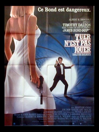 Affiche du film TUER N'EST PAS JOUER (JAMES BOND) - THE LIVING DAYLIGHTS