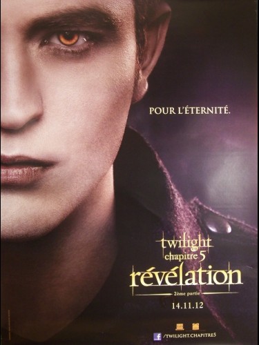 TWILIGHT CHAPITRE 5 EDWARD CULLEN (AFFICHE ROULÉE)