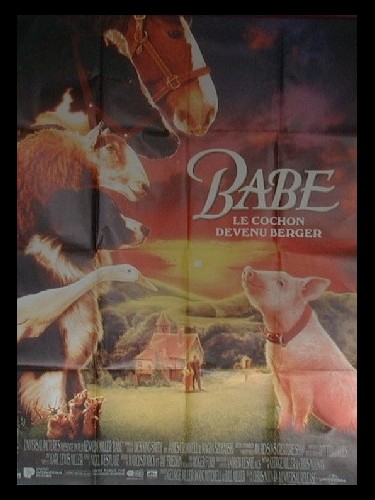 Affiche du film BABE LE COCHON DEVENU BERGER - BABE, THE GALANT PIG