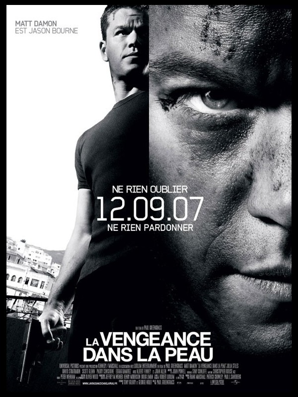 Affiche du film VENGEANCE DANS LA PEAU (LA) - THE BOURNE ULTIMATUM
