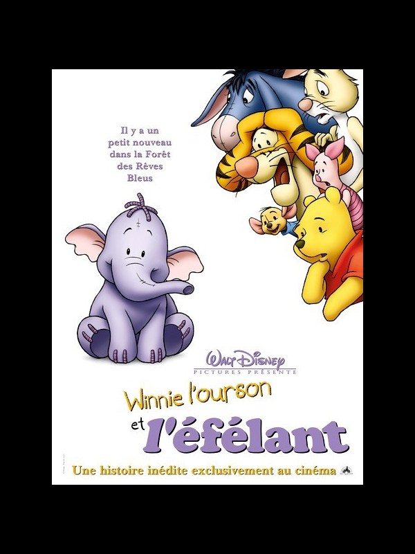 Affiche du film WINNIE L'OURSON ET L'ÉFÉLANT - POOH'S HEFFALUMP MOVIE