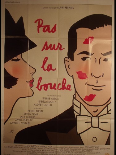 Affiche du film PAS SUR LA BOUCHE