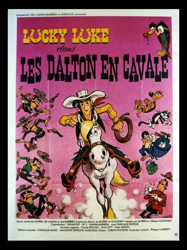 Affiche du film LUCKY LUKE DANS LES DALTON EN CAVALE