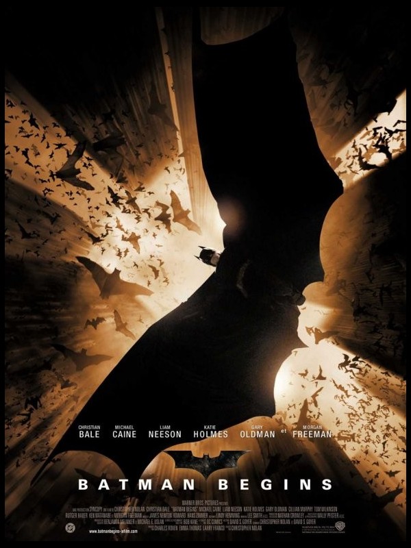 Affiche du film BATMAN BEGINS