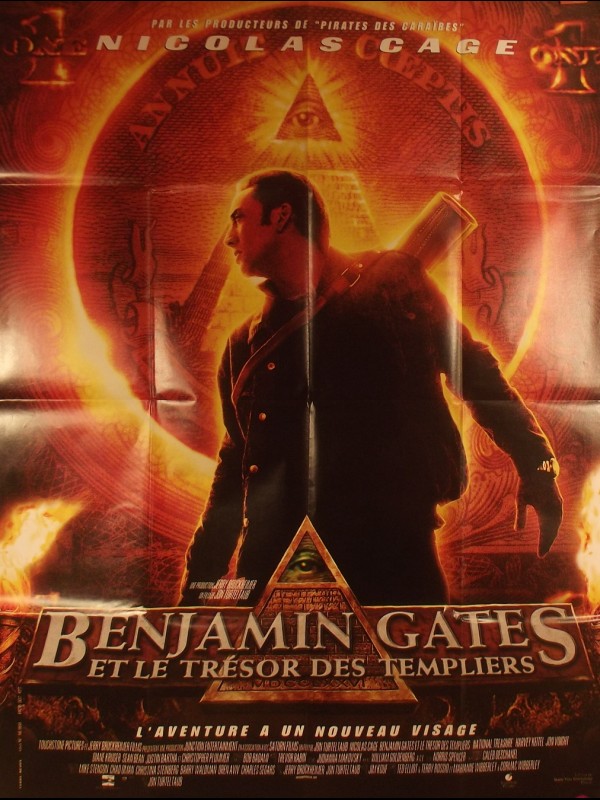 Affiche du film BENJAMAIN GATES ET LE TRESOR DES TEMPLIERS - Titre original : NATIONAL TREASURE