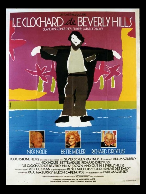 Affiche du film CLOCHARD DE BEVERLY HILLS (LE) - DOWN AND OUT IN BERVERLY HILLS