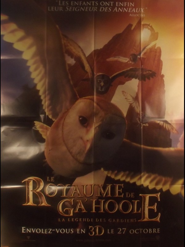 Affiche du film LE ROYAUME DE GA'HOOLE - LE LEGENDE DES GARDIENS - Titre original : LEGEND OF THE GUARDIANS