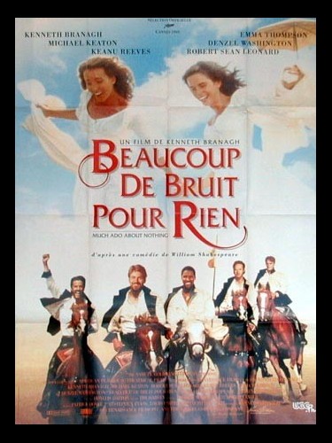 Affiche du film BEAUCOUP DE BRUIT POUR RIEN - Titre original : MUCH ADO ABOUT NOTHING