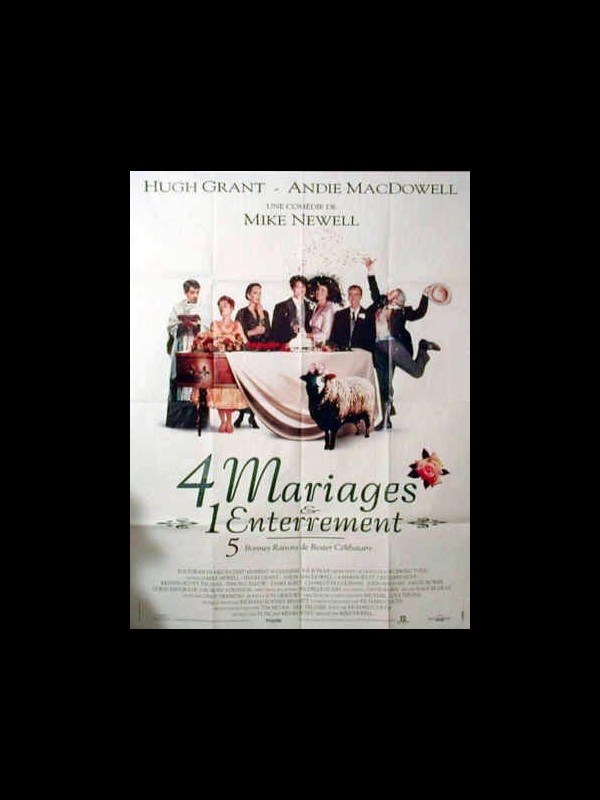 Affiche du film 4 MARIAGES ET UN ENTERREMENT