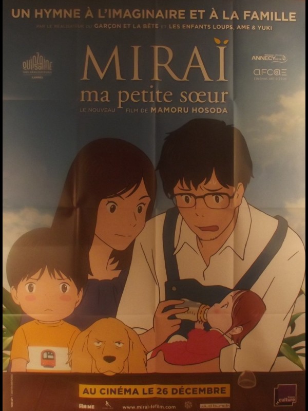 Affiche du film MIRAI MA PETITE SŒUR - Titre original: 未来のミライ