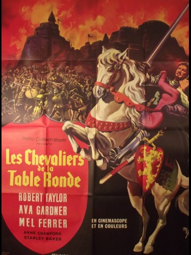 Affiche du film LES CHEVALIERS DE LA TABLE RONDE - Titre originale : KNIGHTS OF ROUND TABLE