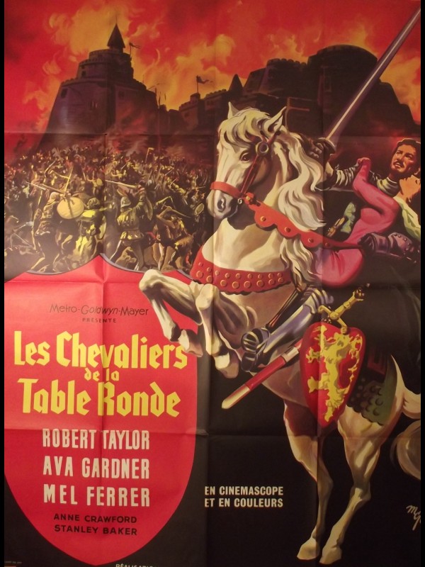 Affiche du film LES CHEVALIERS DE LA TABLE RONDE - Titre originale : KNIGHTS OF ROUND TABLE