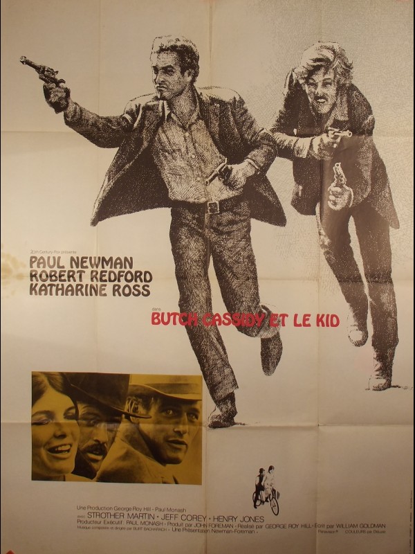 Affiche du film BUTCH CASSIDY ET LE KID - Titre original : BUTCH CASSIDY AND THE SUNDANCE KID