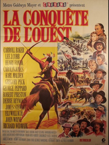 Affiche du film LA CONQUETE DE L'OUEST - Titre original : HOW THE WEST WAS WON