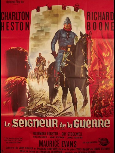 Affiche du film LE SEIGNEUR DE LA GUERRE - Titre original : THE WAR LORD