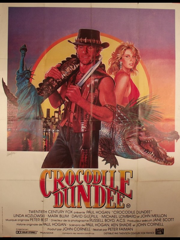 Affiche du film CROCODILE DUNDEE