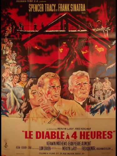 Affiche du film LE DIABLE A 4 HEURES - Titre original : THE DEVIL AT 4 O'CLOCK