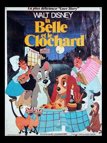 Affiche du film BELLE ET LA CLOCHARD (LA) - LADY AND THE TRAMP