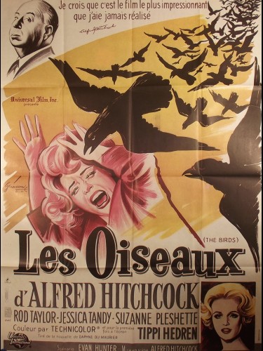 Affiche du film LES OISEAUX - Titre original : THE BIRDS