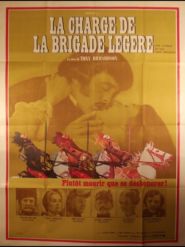 Affiche du film LA CHARGE DE LA BRIGADE LEGERE - Titre original : THE CHARGE OF THE LIGHT BRIGADE