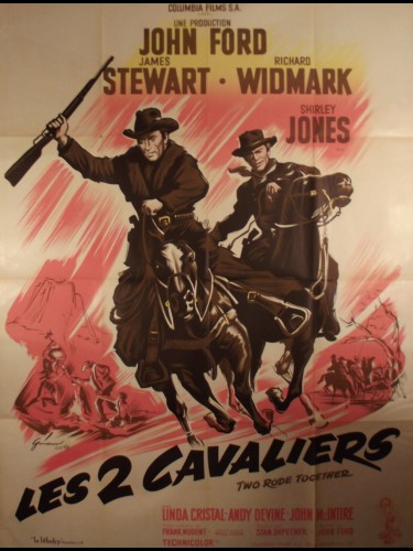Affiche du film LES 2 CAVALIERS - Titre original : TWO RODE TOGETHER