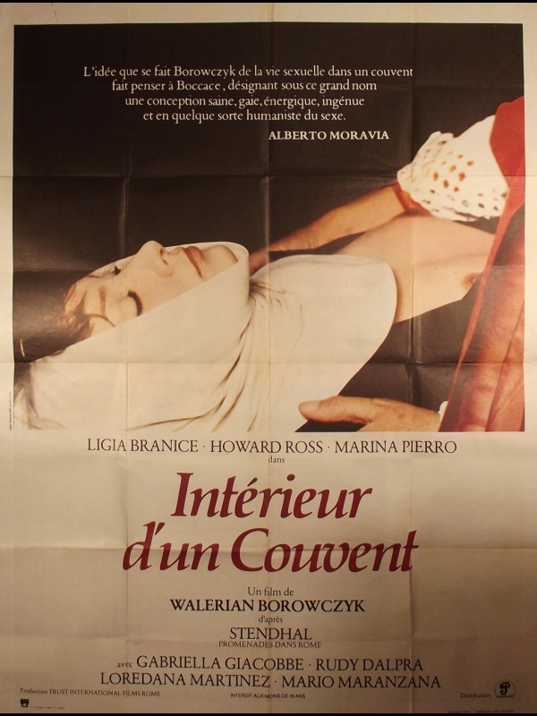Affiche du film INTERIEUR D'UN COUVENT - Titre original : INTERNO DI UN CONVENTO