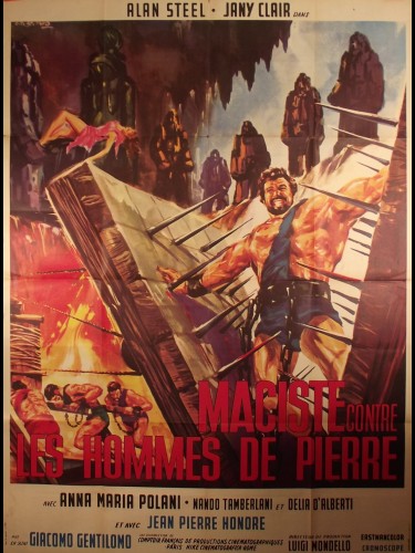 Affiche du film MACISTE CONTRE LES HOMMES DE PIERRE - Titre original :  MACISTE E LA REGINA DI SAMAR