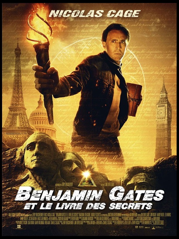 Affiche du film BENJAMIN GATES ET LE LIVRE DES SECRETS - NATIONAL TREASUR 2: THE BOOK OF SECRETS