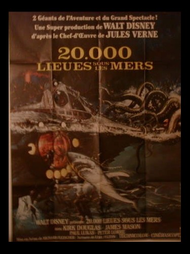 Affiche du film 20 000 LIEUES SOUS LES MERS - TWENTY THOUSAND LEAUGUE UNDER THE SEA