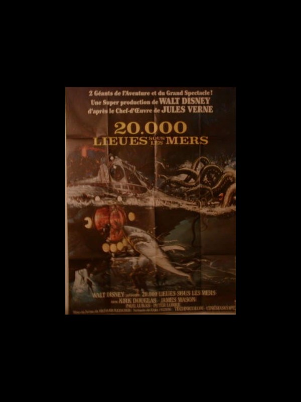 Affiche du film 20 000 LIEUES SOUS LES MERS - TWENTY THOUSAND LEAUGUE UNDER THE SEA