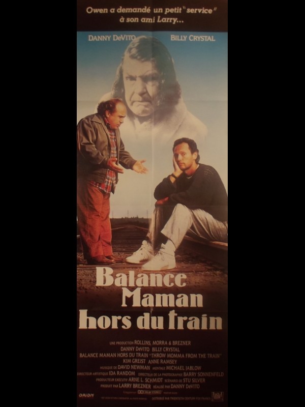 Affiche du film BALANCE MAMAN HORS DU TRAIN - Titre original : THROW MOMMA FROM THE TRAIN