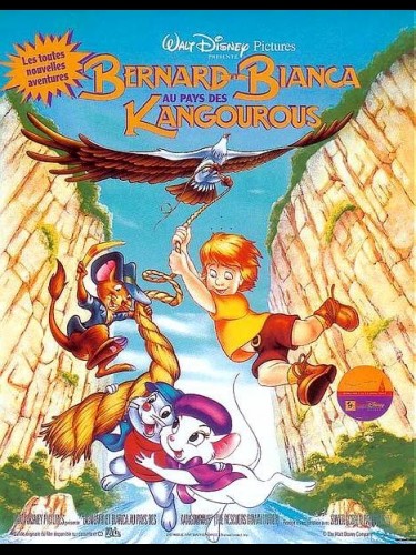 Affiche du film BERNARD ET BIANCA AU PAYS DES KANGOUROUS - THE RESCUERS DOWN UNDER