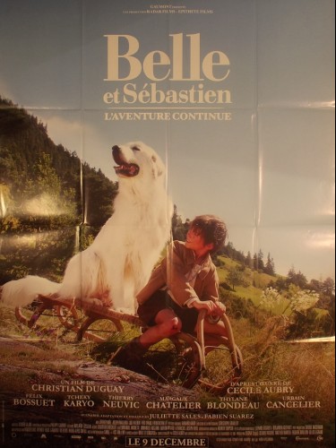 Affiche du film BELLE ET SEBASTIEN L'AVENTURE CONTINUE