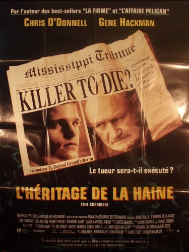 Affiche du film L'HERITAGE DE LA HAINE - Titre original : THE CHAMBER