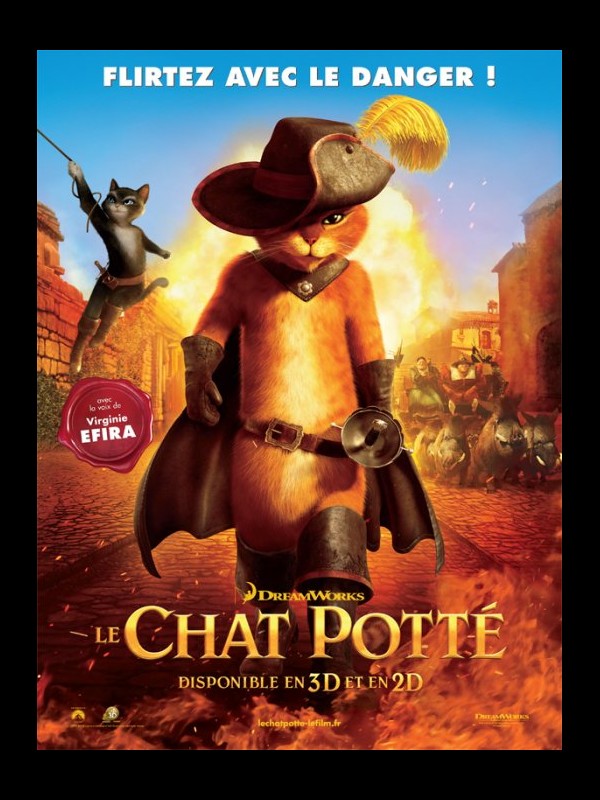 Affiche du film LE CHAT POTTE - Titre original: PUSS IN BOOTS