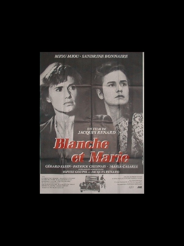 Affiche du film BLANCHE ET MARIE