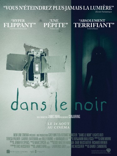 Affiche du film DANS LE NOIR - Titre original : LIGHT OUT