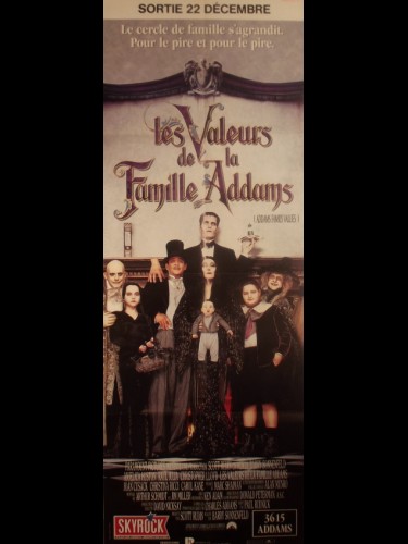 Affiche du film LES VALEURS DE LA FAMILLE ADDAMS