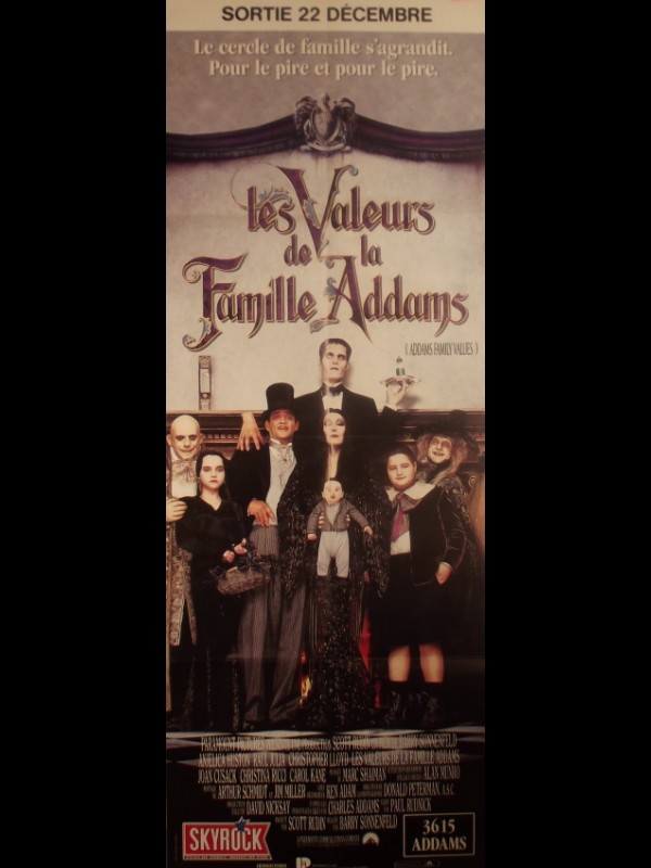 Affiche du film LES VALEURS DE LA FAMILLE ADDAMS