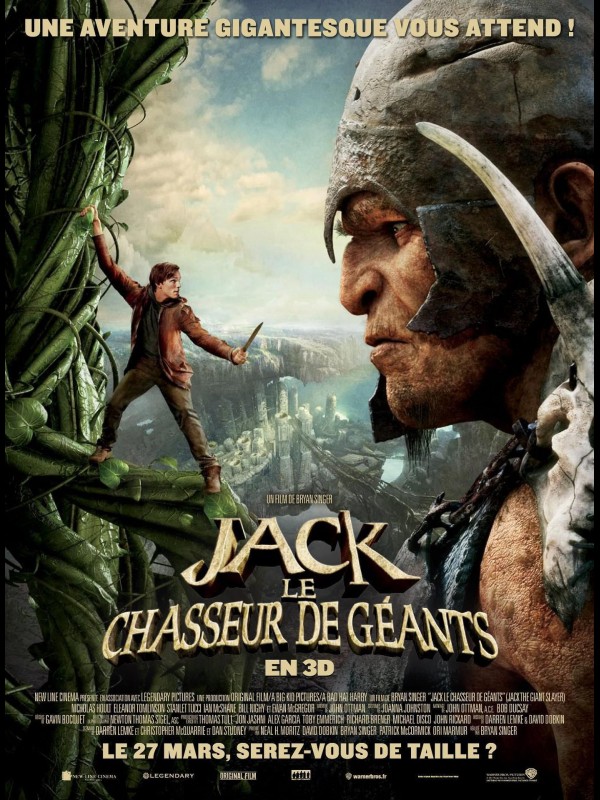 Affiche du film JACK LE CHASSEUR DE GEANTS - Titre original : JACK THE GIANT SLAYER