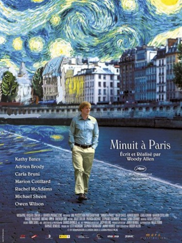 Affiche du film MINUIT A PARIS - Titre original : MIDNIGHT IN PARIS