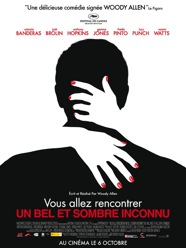 Affiche du film VOUS ALLEZ RENCONTRER UN BEL ET SOMBRE INCONNU - Titre original : YOU WILL MEET A TALL DARK STRANGER