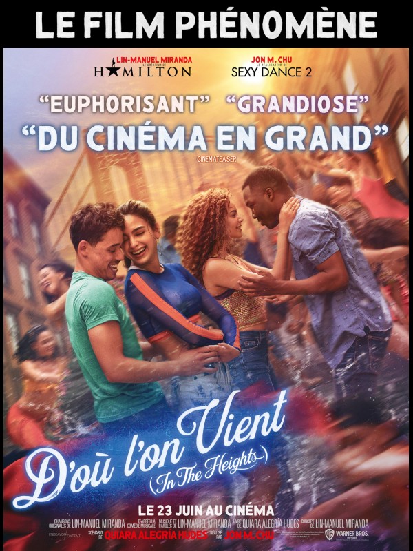 Affiche du film D'OU L'ON VIENT - Titre original : IN THE HEIGHTS