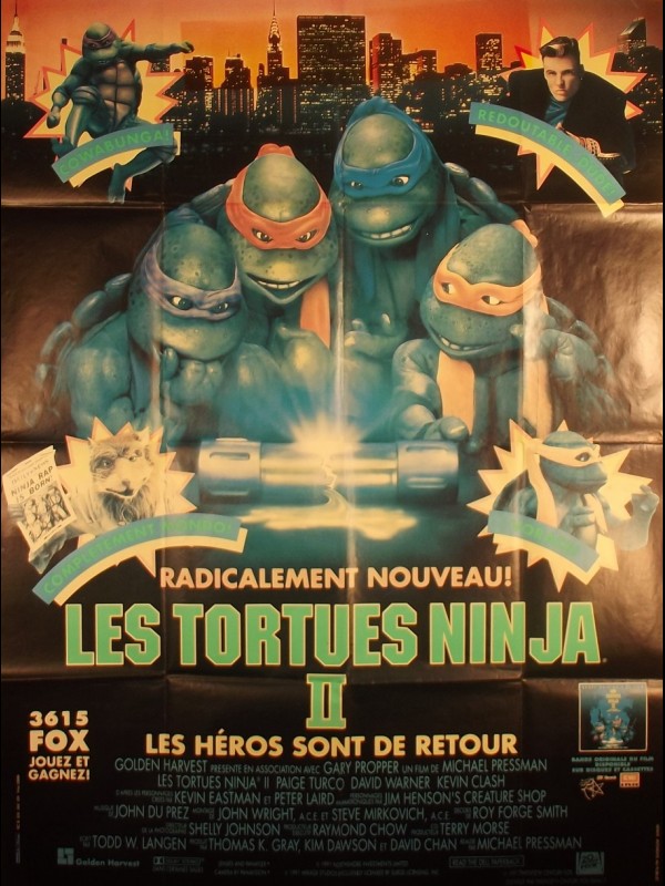 Affiche du film LES TORTUES NINJA 2