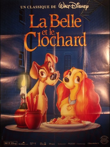 Affiche du film LA BELLE ET LE CLOCHARD - Titre original : LADY AND THE TRAMP