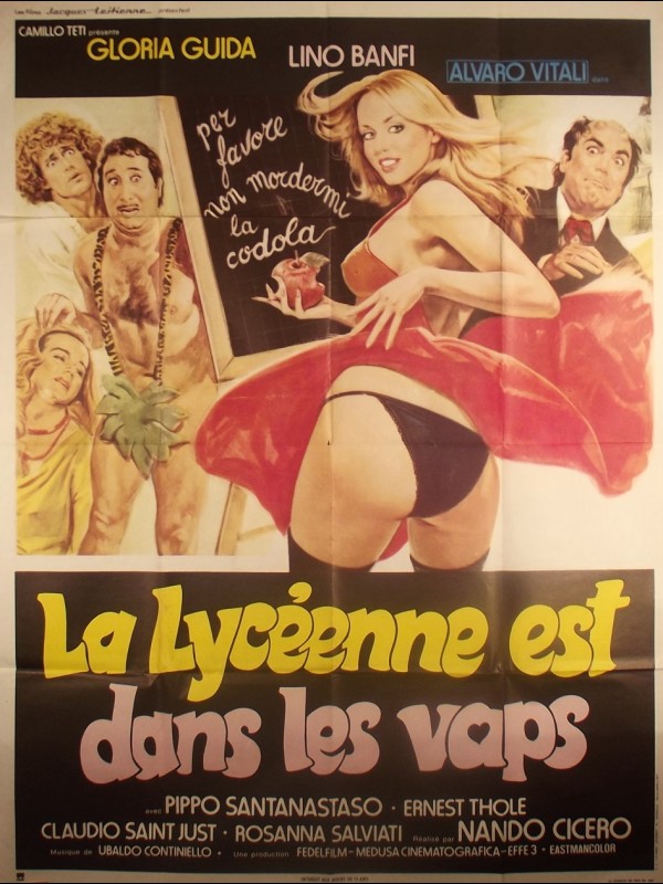 Affiche du film LA LYCEENNE EST DANS LES VAPS - Titre original : LA LICEALE, IL DIAVOLO E L'ACQUASANTA