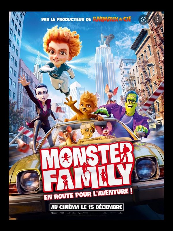 Affiche du film MONSTER FAMILY en route pour l'aventure