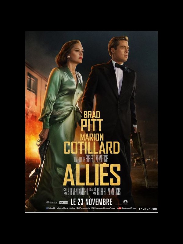 Affiche du film ALLIES - Titre original: ALLIED