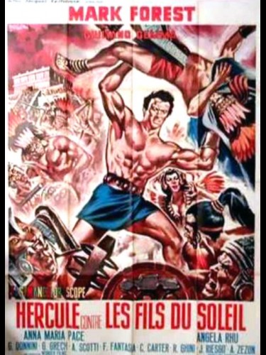 Affiche du film HERCULE CONTRE LES FILS DU SOLEIL - Titre original : ERCOLE CONTRO I FIGLI DEL SOLE