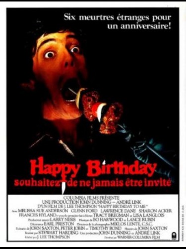 Affiche du film HAPPY BIRTHDAY TO ME